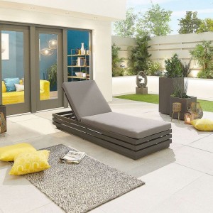 Nova Garden Furniture San Marino Grey Sun Lounger