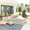 Nova Garden Furniture San Marino White Sun Lounger