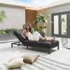 Nova Garden Furniture Sunny Dark Grey Lounger