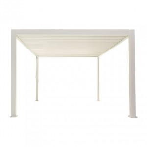 Nova Garden Furniture Titan White 4m x 3m Rectangular Aluminium Pergola
