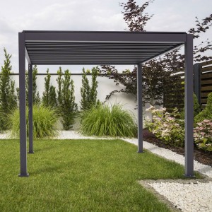 Nova Garden Furniture Proteus Grey Square Aluminium Pergola