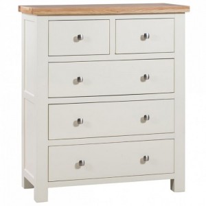 Dorset Ivory Painted Furniture 2 Over 3 Chest of Drawers