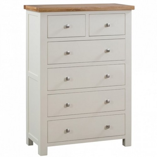Dorset Ivory Painted Furniture 2 Over 4 Chest of Drawers