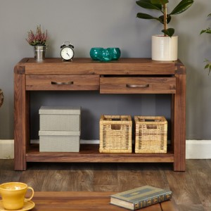 Shiro Walnut Furniture Console Table