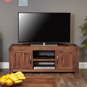 Shiro Walnut Furniture Widescreen Television Cabinet- PRE ORDER