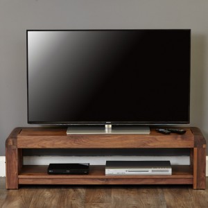 Shiro Walnut Furniture Low TV Cabinet - PRE ORDER