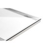 Allure Corseted Stainless Steel and Clear Glass Coffee Table