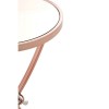 Allure Rose Gold Pinched And Mirrored Glass Side Table