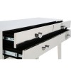 Allure Silver Finish Stainless Steel 4 Drawer Console Table