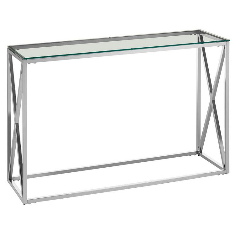 Clear Glass Console Table, 30 Inch Acrylic Console Table