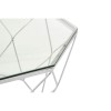 Allure Tempered Glass and Chrome Coffee Table