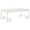Allure White High Gloss and Chrome Coffee Table