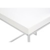Allure White High Gloss and Chrome Metal Square End Table