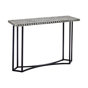 Boho Chic Metal Furniture Console Table With Cross Base