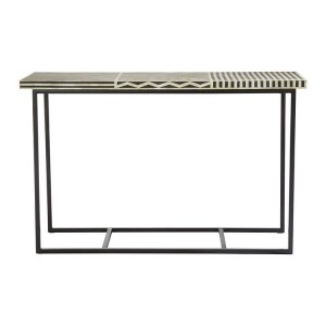 Boho Chic Metal Furniture Rectangular Console Table