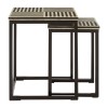 Boho Chic Metal Furniture Set Of 2 Nesting Tables