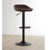 Dalston Vintage Brown Faux Leather and Metal Adjustable Stool Pair