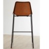 Dalston Vintage Camel Faux Leather and Metal Bar Stool (Pair)
