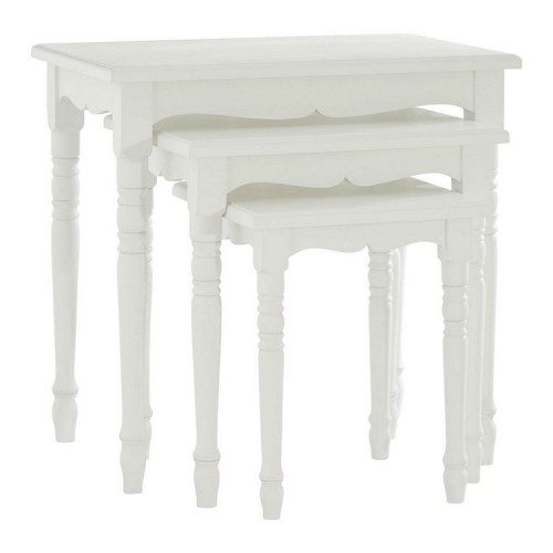 Hendra Weathered White Furniture Set Of 3 Nesting Tables