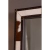 Kensington Townhouse Brown and White Genuine Cowhide Wall Mirror