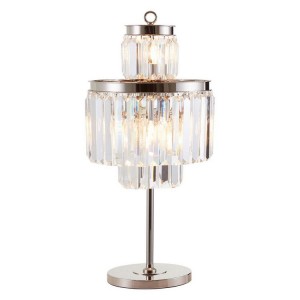 Kensington Townhouse Crystal and Iron 8 Bulbs Table Lamp
