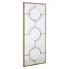 Kensington Townhouse Natural Wood and Mirrored Glass Wall Mirror