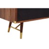 Kenso Walnut Wood Furniture Sideboard with Brass Finish