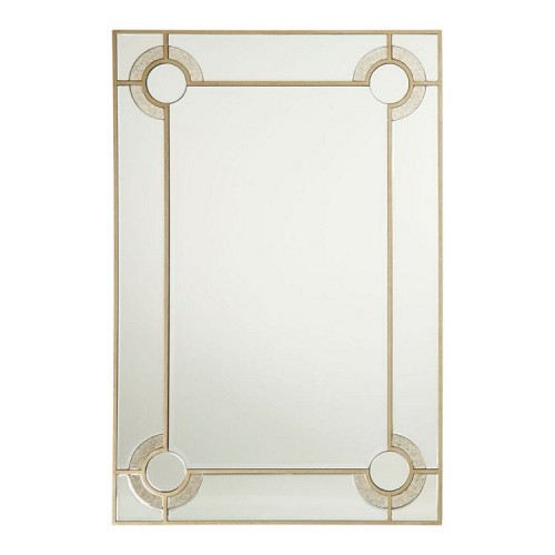 Knightsbridge Mirrored Glass Furniture Tall Rectangular Wall Mirror
