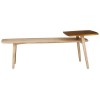 Kyra Grey Elm Wood Furniture Rectangular Coffee Table