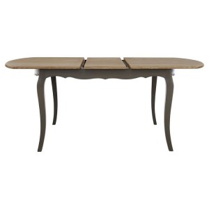 Loire Painted Furniture Dark Grey Extending Dining Table