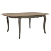 Loire Painted Furniture Dark Grey Extending Dining Table