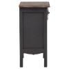 Loire Painted Furniture  Dark Grey Bedside Cabinet with 1 Drawer and 1 Shelf