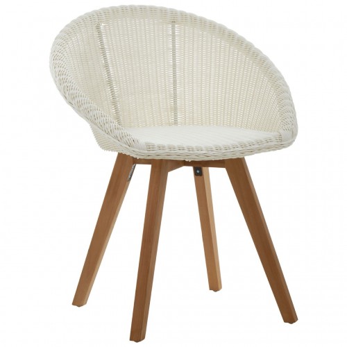 Lovina Plastic Rattan and Teak Wood Chair