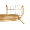 Mantis Champagne Gold Finish with Clear Glass Top Coffee Table
