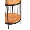 Mantis Medium Black Finish Birdcage Design Shelf Unit