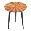 Nandri Acacia Wood and Metal Furniture Small Side Table