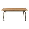 New Foundry Industrial Furniture Dining Table With Elm Wood Top