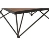 New Foundry Industrial Furniture Fir Wood Metal Square Coffee Table