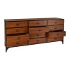 New Foundry Industrial Furniture Fir Wood and Metal 12 Drawer Cabinet