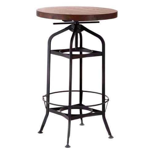 New Foundry Industrial Furniture Height Adjustable Bar Table