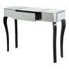 Orchid Mirrored Glass Furniture 1 Drawer Console Table