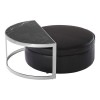 Piermount Metal Furniture Black Stool and Coffee Table Set