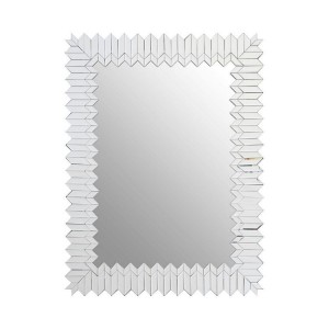 Rabia Metal Furniture Wall Mirror with Silver Finish
