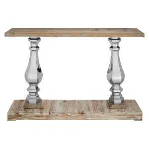Richmond Pine Wood Furniture Console Table with Pillar Design Base