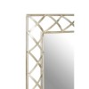 Rubia Metal and Glass Furniture Rectangular Wall Mirror