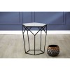 Shalimar Pentagonal Side Table with Marble Top