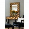 Soho Mirrored Glass Furniture Copper Rectangular Wall Mirror