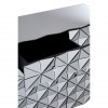 Soho Mirrored Glass Furniture Silver Finish 3D Glass Cabinet