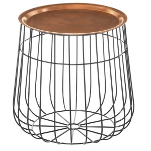 Templar Copper Finish Iron Industrial Style Tray Table