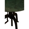 Vasco Industrial Furniture 3 Leg Green Marble Small Round Dining Table